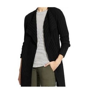 ATHLETA Women's Merino Wool Black Sweater,‎ Us Size XXS(fits S/M) Soft, Trendy